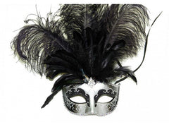Small Venetian Mask With Feathers