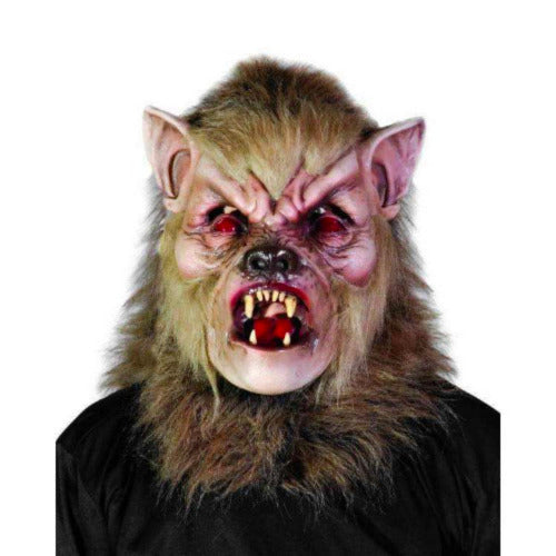 Alpha She Wolf Latex Mask w/ Fur