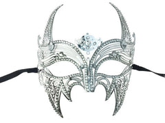 Metal Devil Styled Mask with Diamonds