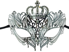 Laser Cut Metal Mask with Crown