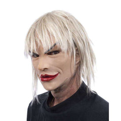 Bitchy Karen Snob Latex Mask with Blonde Hair