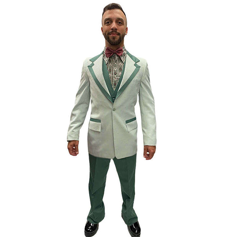 1970s Mint Green Prom Suit Men's Adult Costume
