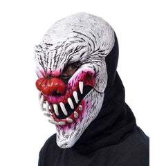 UV Reactive Evil Last Laugh Clown Mask w/ Mouth Movement