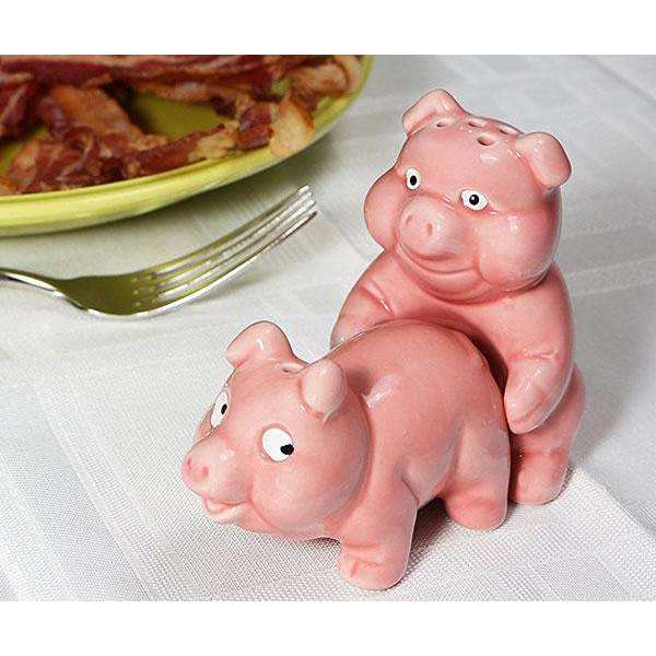 Bigmouth Inc Naughty Pigs Salt and Pepper Shaker Set