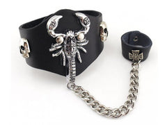 Leather Chain Scorpion Bracelet