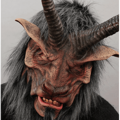 Baphomet Underworld Overlord Goat Head Mask w/ Mouth Movement