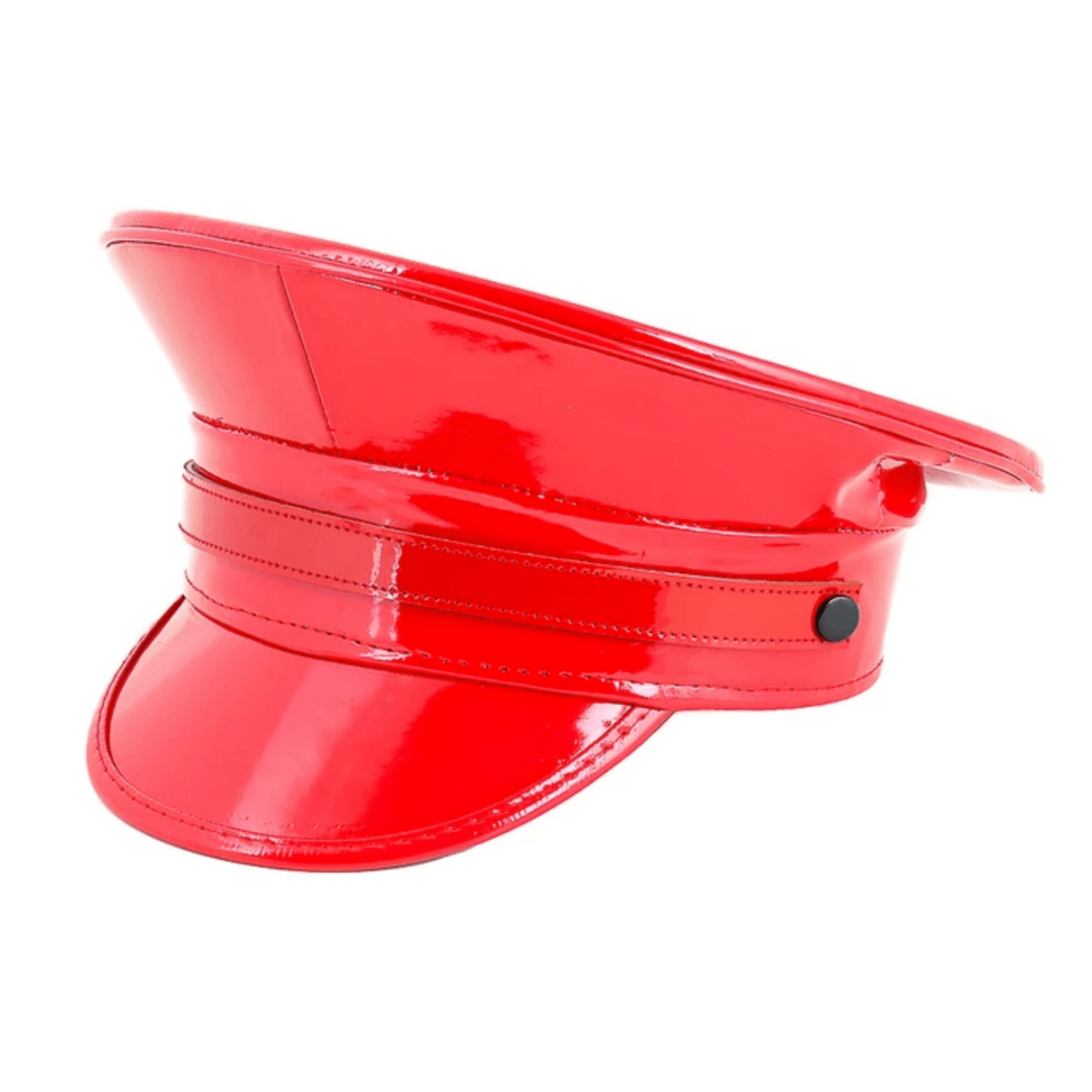 Red Patent Police Hat