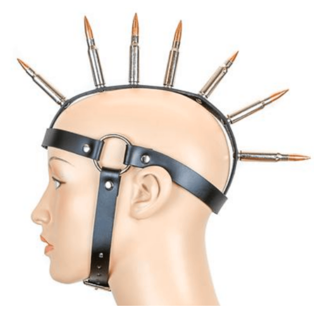 Bullet Mohawk with Leather Straps