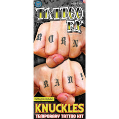 Tinsley Knuckle Temporary Tattoos Transfer