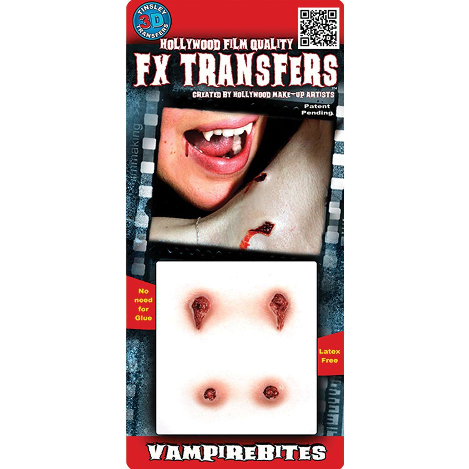 Tinsley Vampire Bites FX Water Transfer Prosthetic