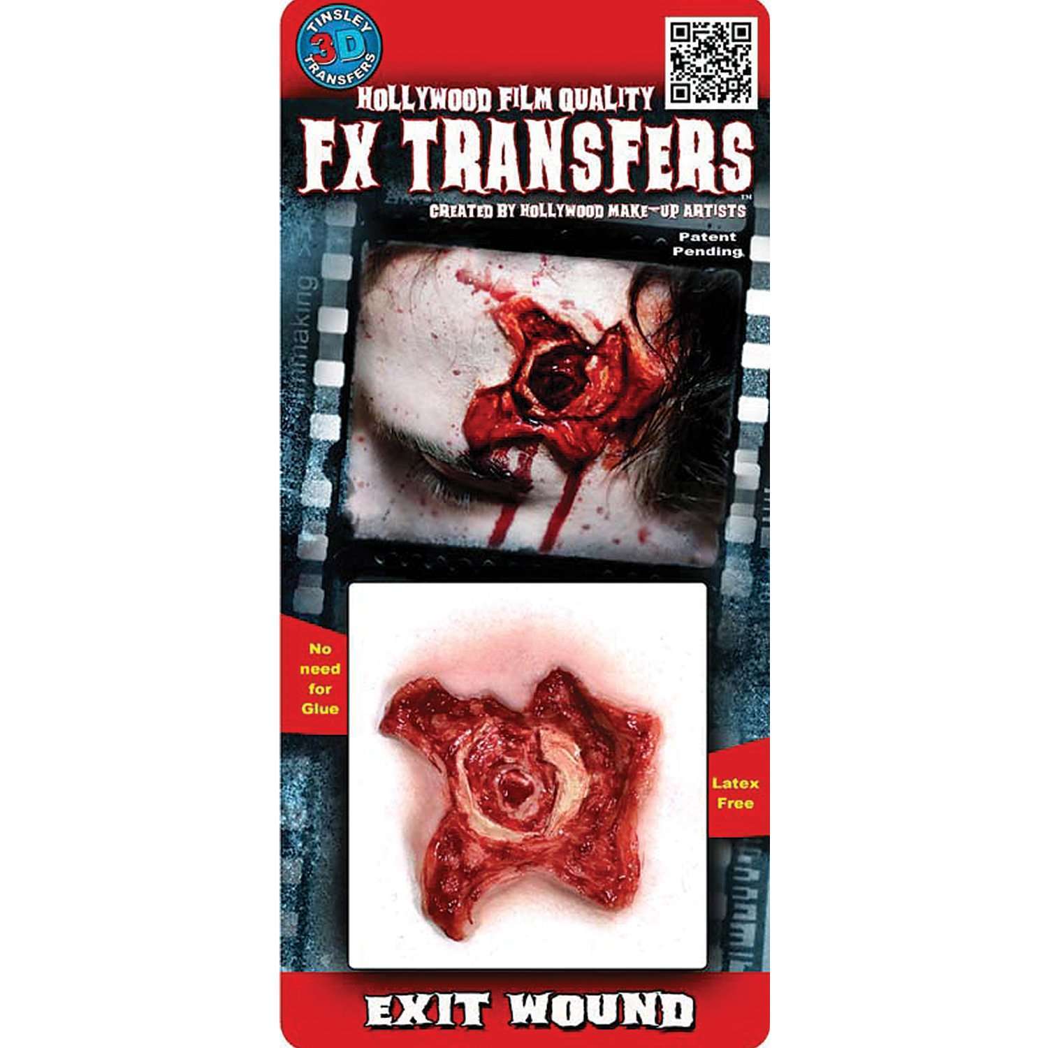 Tinsley Exit Wound FX Water Transfer Prosthetic