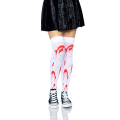 Bloody Zombie Thigh Highs Stockings