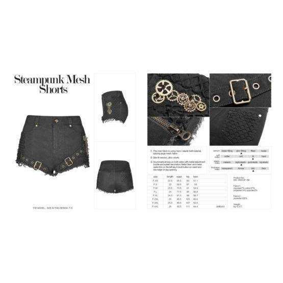 Steampunk Mesh Shorts