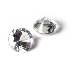 Medium Acrylic Plastic Diamond 3/4 Inch diameter - 1 PIECE - 1 Piece