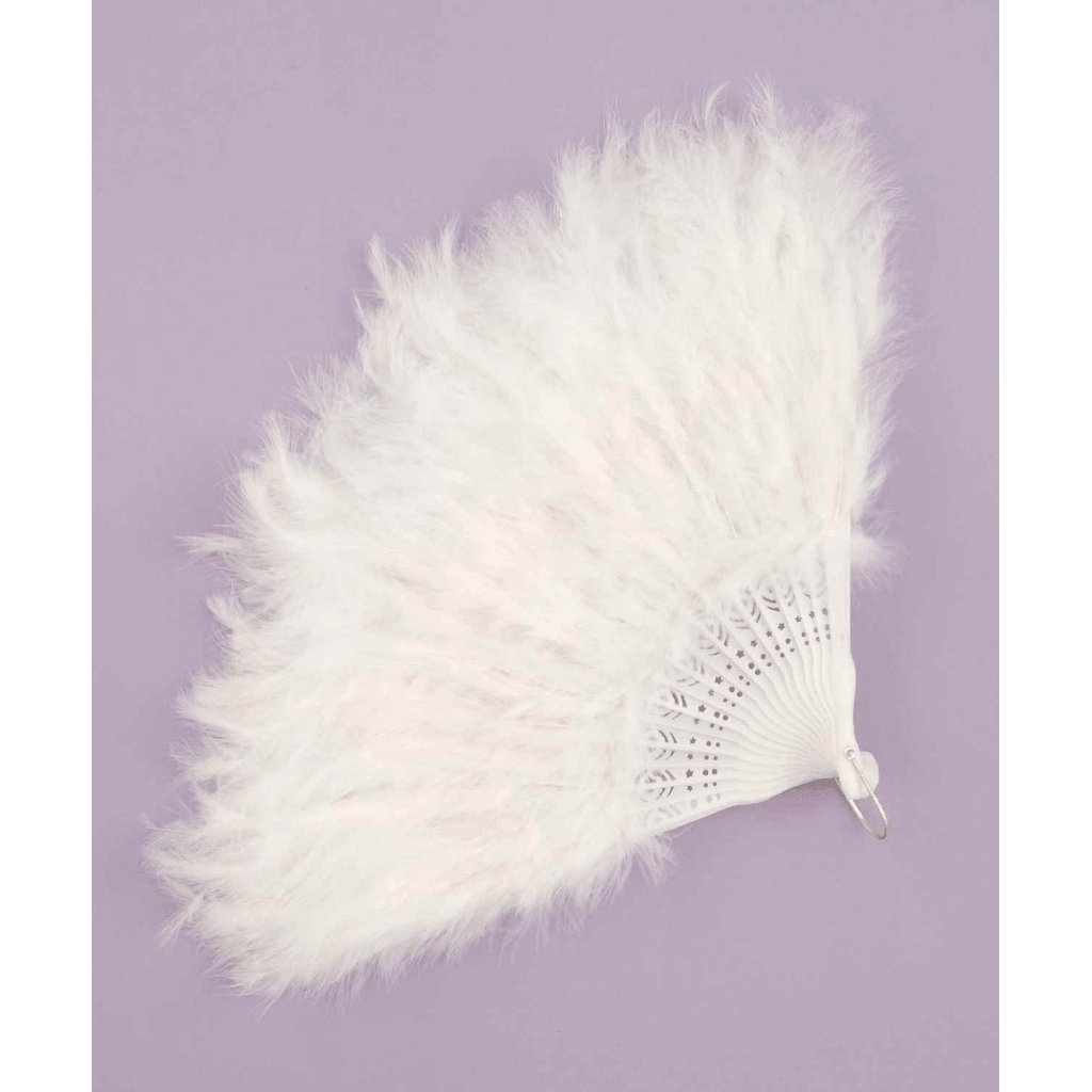 White Feather Fan