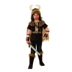 Rowdy Vikign Child's Costume w/ Hat And Boot Tops