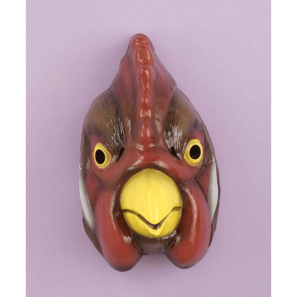 Plastic Rooster Mask w/ Elastic Band
