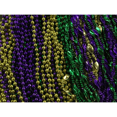72 Piece Mardi Gras Bucket of Beads