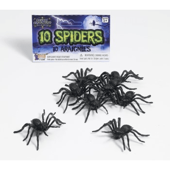 10 Piece Black Spider Set