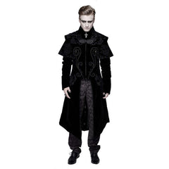 Men's Black Gothic Winter Coat