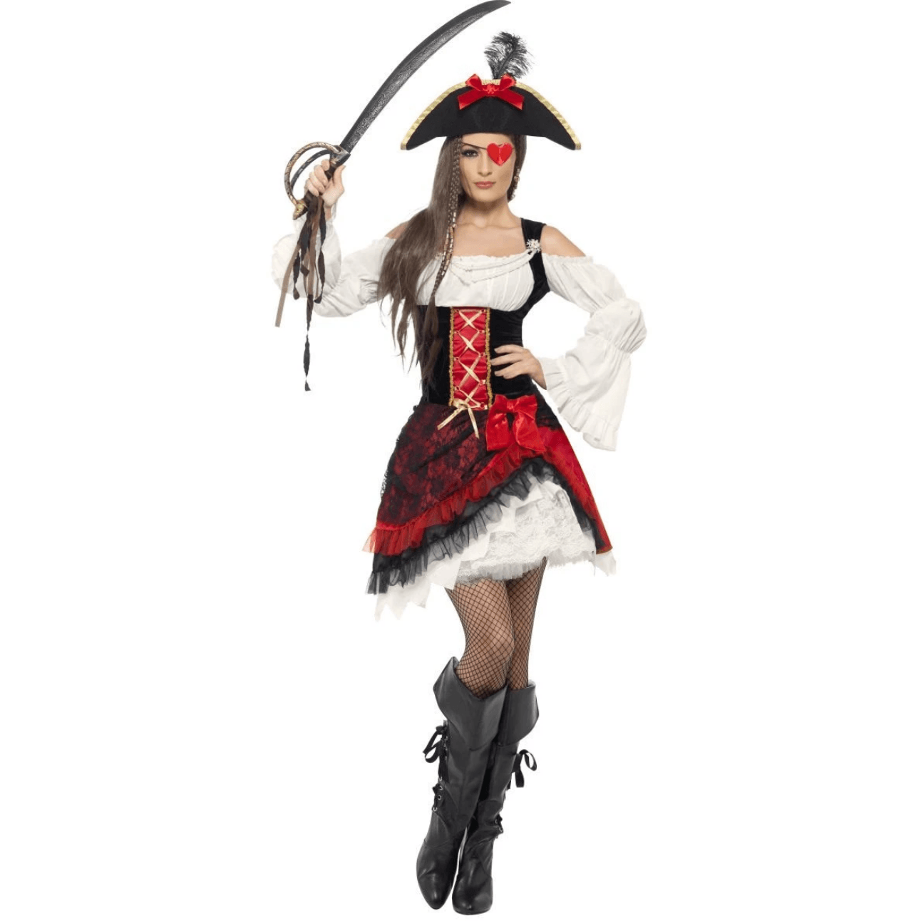 Deluxe Glamorous Lady Pirate Adult Costume