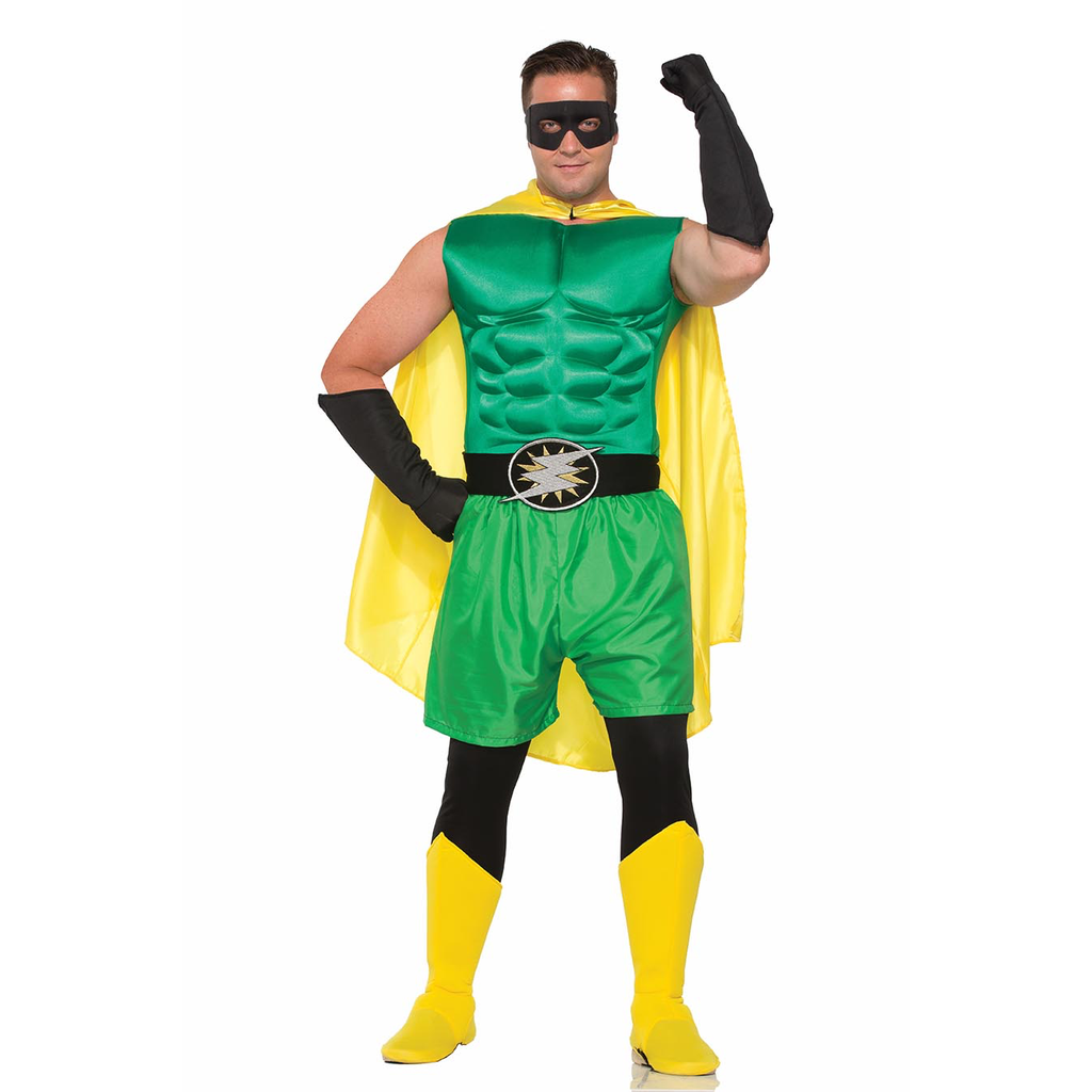 Black Hero Gloves Adult costume Accessory