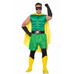Black Hero Gloves Adult costume Accessory