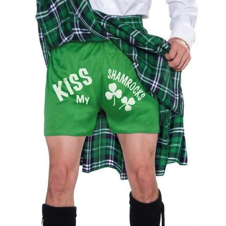 Naughty Green Kilt & Kiss My Shamrock Shorts