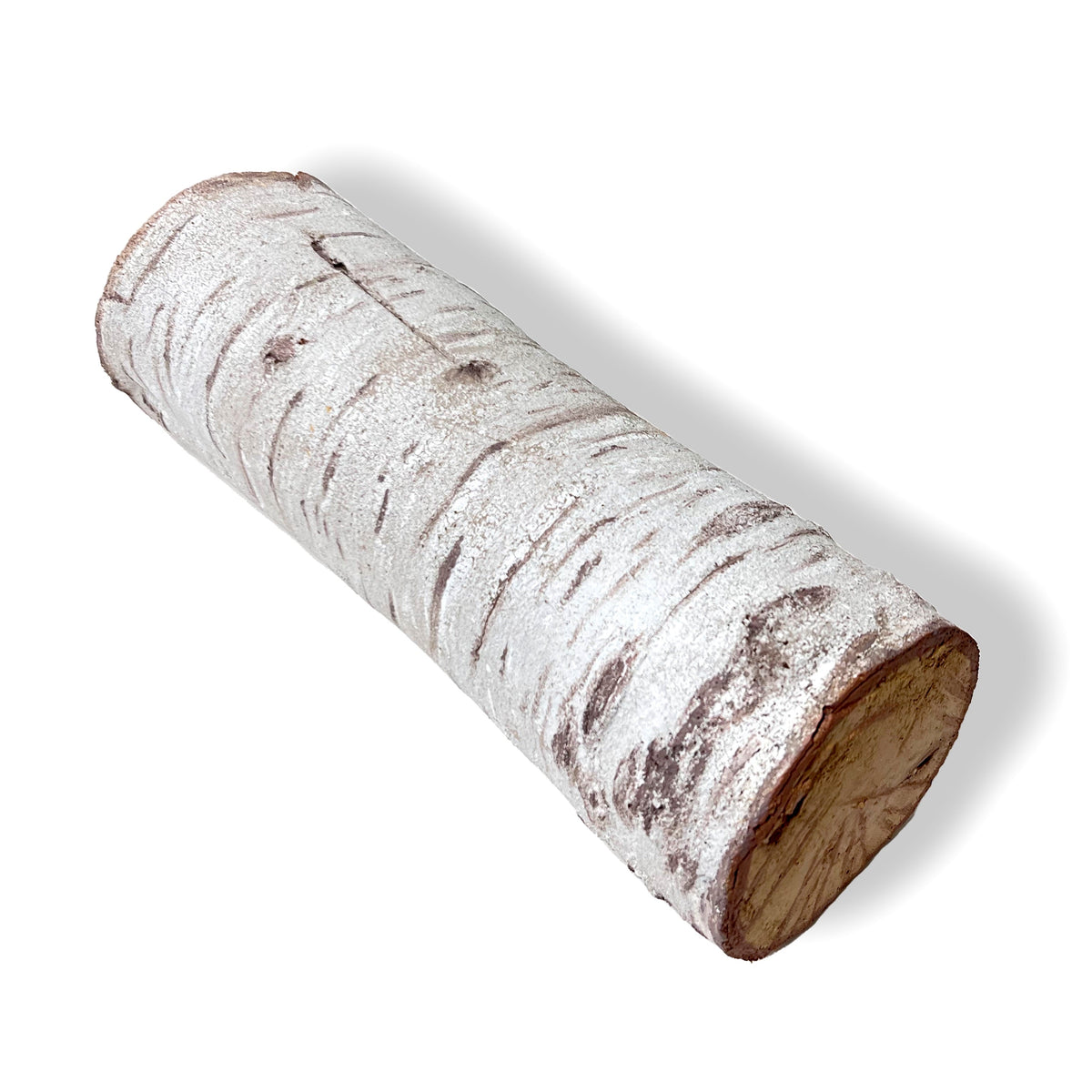 Foam Rubber Birch Log Prop - 12 Inches Long - Birch Finish