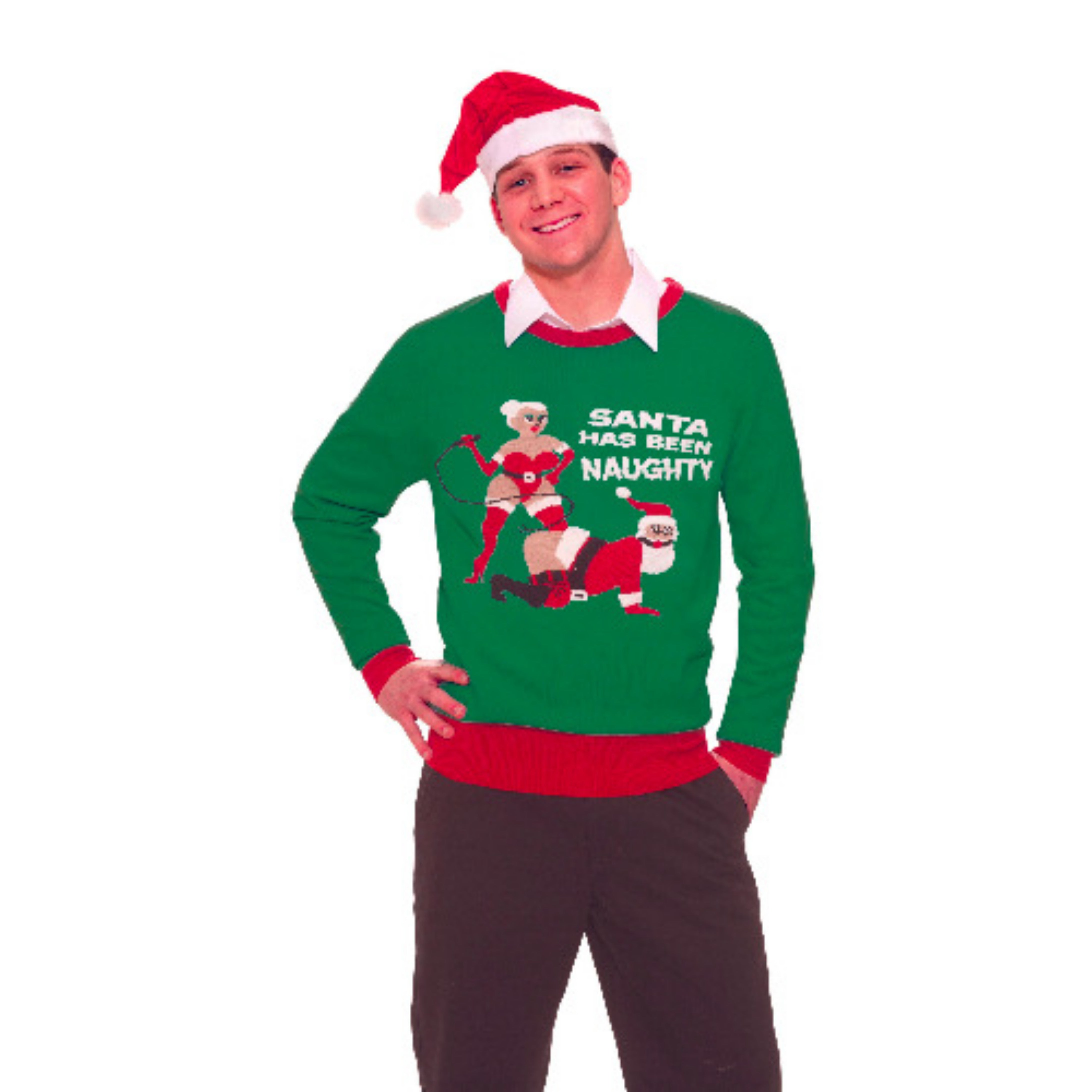 Naughty Santa Ugly Christmas Sweater