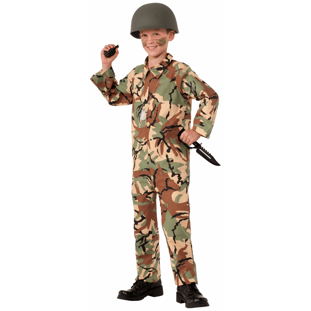 Army Jumpsuit Medium Child Costume