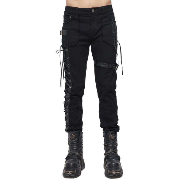 Black Rhinestone Jeans by ABRA on Sale