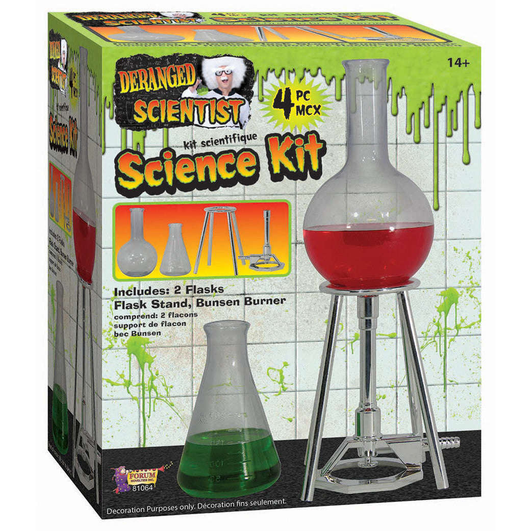 4 Piece Deranged Scientist Science Kit