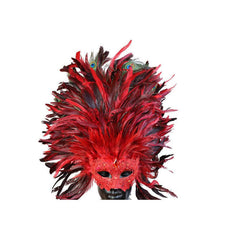 Premium Venetian Party Mask with Feathers