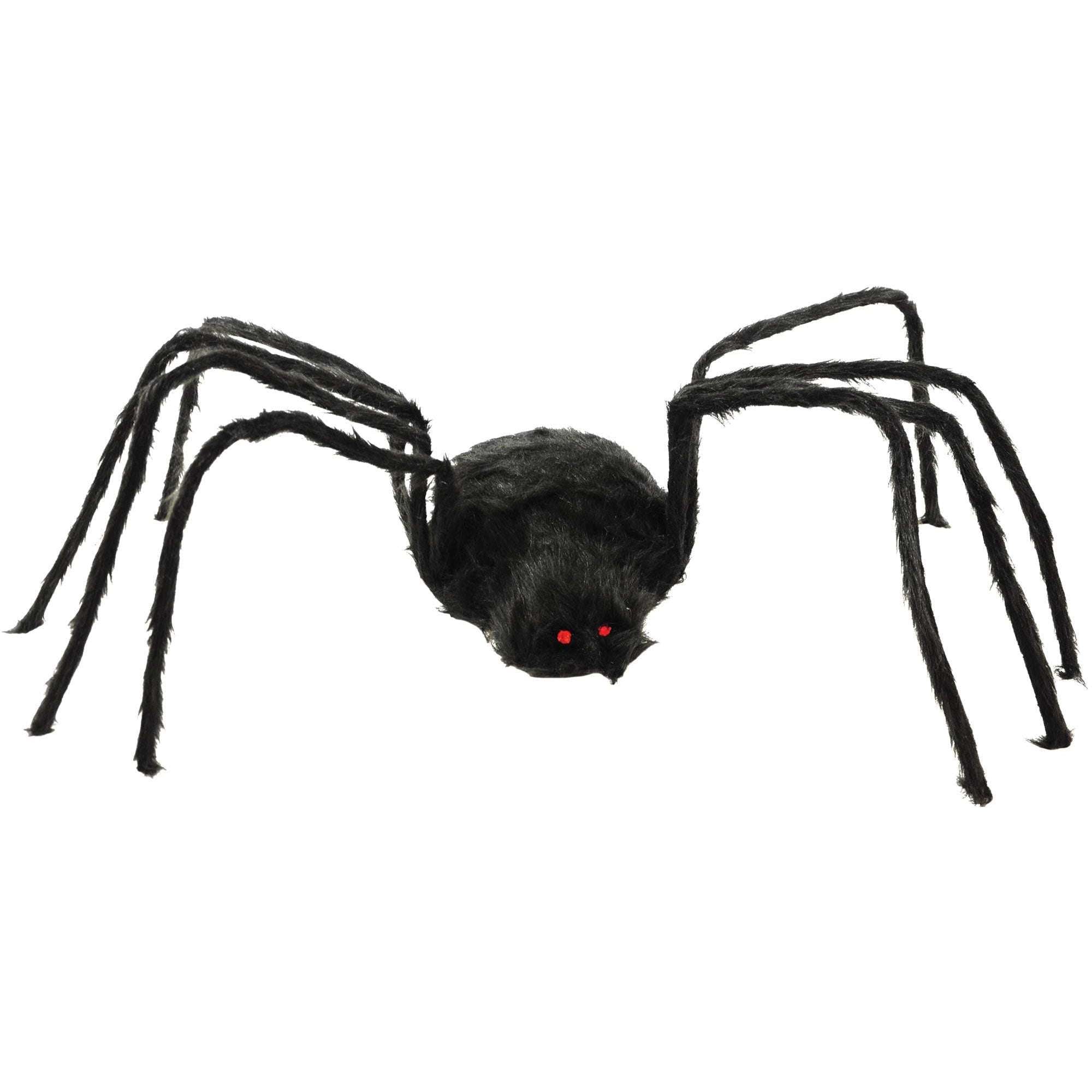 Spider Black Furry 80 Inches
