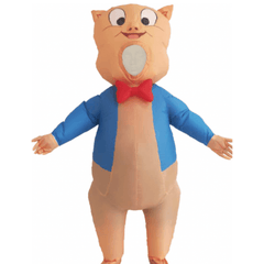 Looney Tunes Porky Pig Inflatable Child Costume w/ Fan Included
