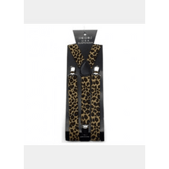 Leopard Print Suspenders