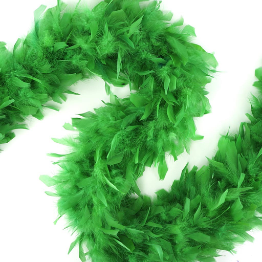 Green 80 Gram Feather Boa for Women