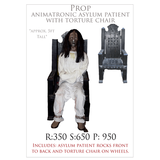 Asylum Patient with Torture Chair