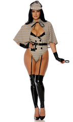 Check The Receipts Sexy Detective Women's Costume