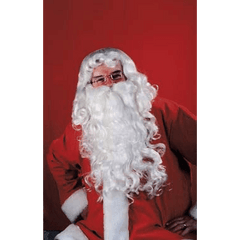 White Santa Deluxe Wig and Beard Set