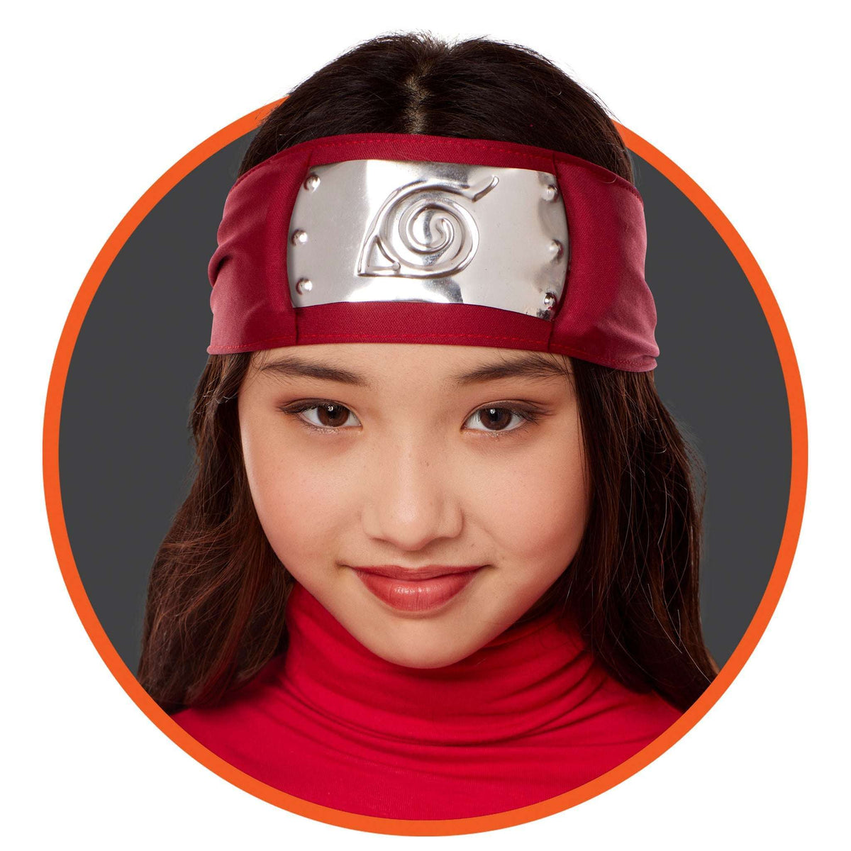 Naruto Sakura Red with Silver Detail Headband