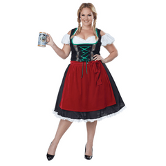 Oktoberfest Fraulein Dress Women's Plus Size Costume