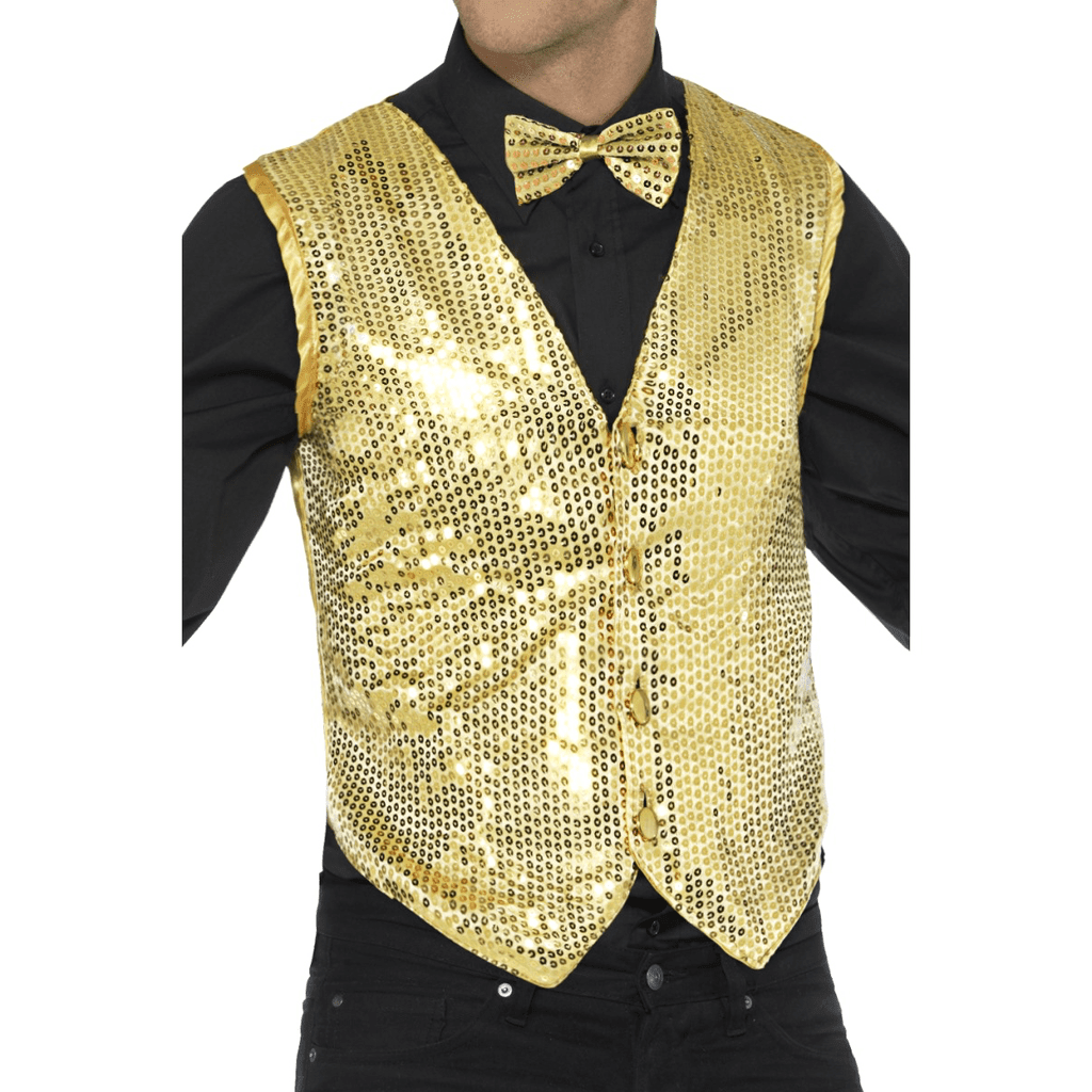 Gold Sequin Vest