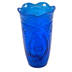 SMASHProps Breakaway Cut Crystal Vase - COBALT BLUE translucent - Cobalt Blue,Translucent
