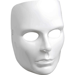 Female White Face Mask