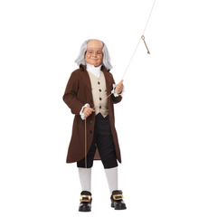 Founding Fathers Colonial Man Kids Costume