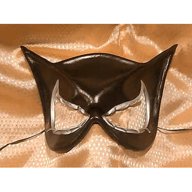 Black She-Cat Leather Mask