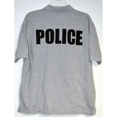 Grey Police Polo in size Medium
