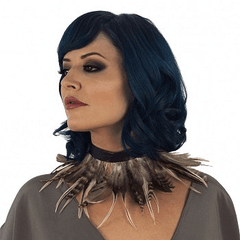 Hackle Natural Feather Choker